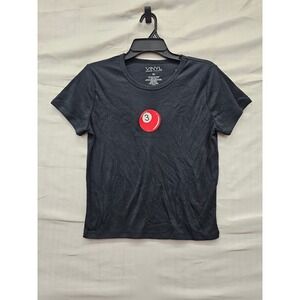 Vinyl Threads Womens Graphic T-Shirt Black Cotton Blend Casual Size XL